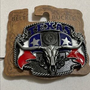 Texas Pewter Like Belt Buckle
